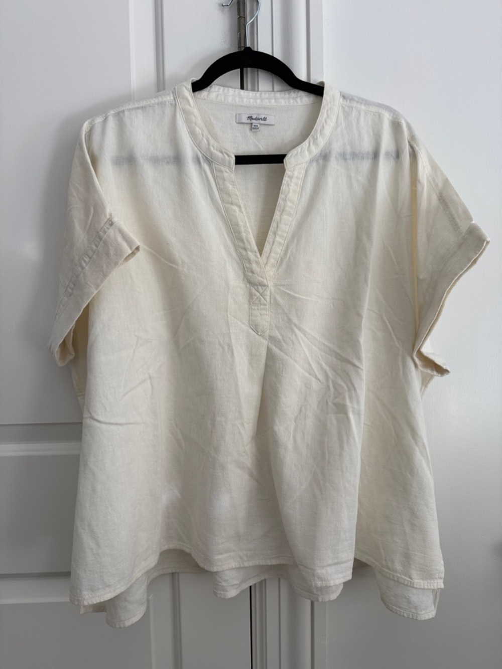 Madewell Responsible Lakeline Popover Shirt Size XXL Off White